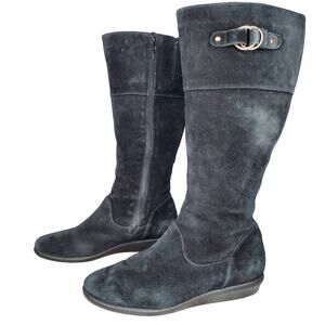 Cole Haan Nike Air Waterproof Suede Knee High Boots 8.5